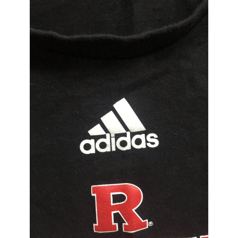 Adidas Rutgers Scarlet Knights Rowing‎ Black T Shirt Small